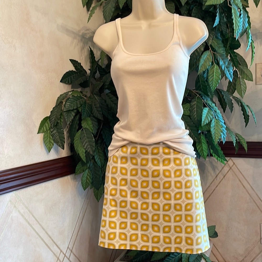 J CREW FACTORY PRINT SKIRT & TANK SET